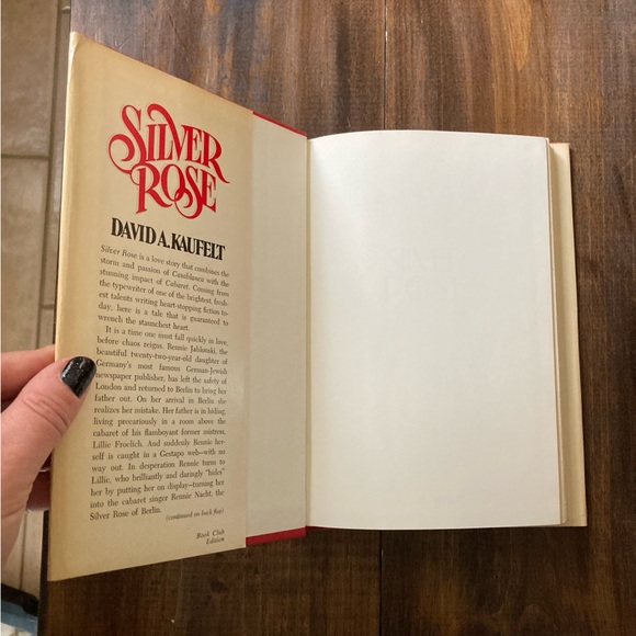 Silver Rose by David A. Kaufelt - Delacorte Press Hardcover - Book Club - 1982 - Picture 12 of 14